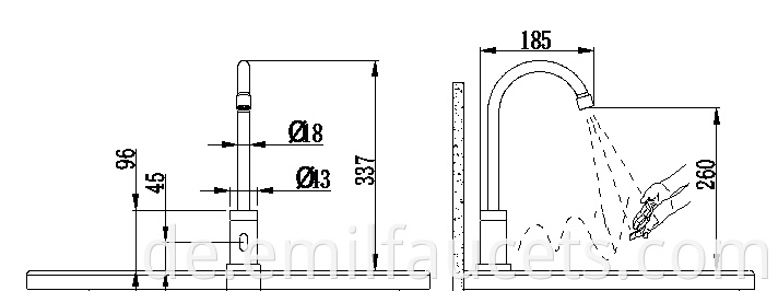  basin sink tap